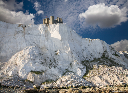 The white cliffs and the castle