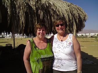 Gisele Bourgoin and Gisele Lapointe at the Red Sea Healing Retreat Gisele Lapointe et Gisele Bourgoin Red Sea Healing Retreat