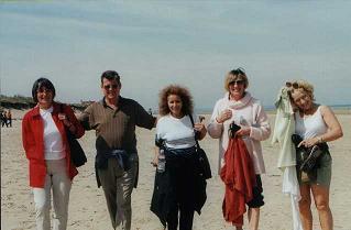 Healing retreat guests having fun Making new friends