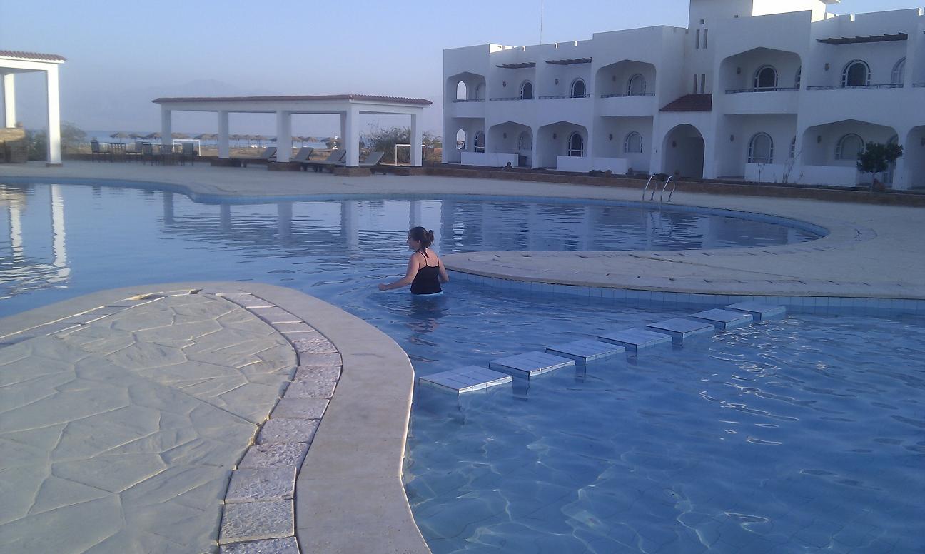 The pool was only for the brave in January The pool was only for the brave in January