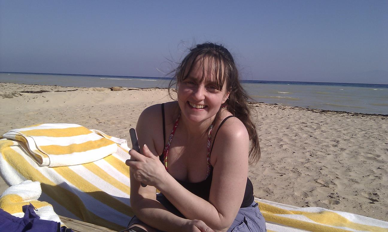A spot of sunbathing on the beach A spot of sunbathing on the beach