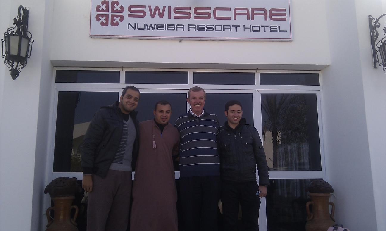 Alvin and the Swisscare team Alvin and the Swisscare team