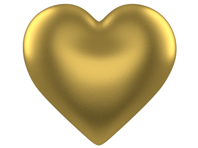 Large golden heart