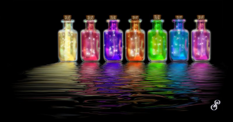 Multicoloured energy remedies